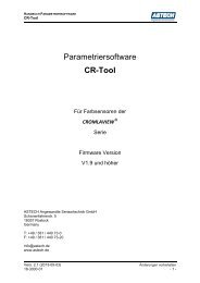 CR-Tool Softwarehandbuch DE V2.1 - ASTECH Angewandte ...