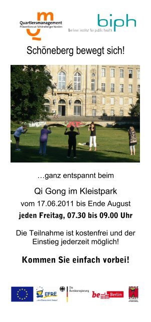 Qi Gong-Flyer - Quartiersmanagement Schöneberger Norden