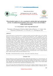 Phytochemical analysis, in-vitro screening for antimicrobial and ...