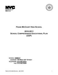 2010-2011 (CEP) - New York City Department of Education - NYC.gov