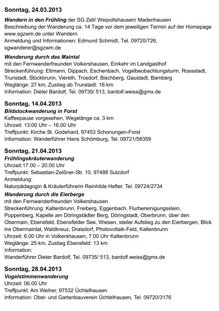 Download Wanderprogramm_2013.pdf - Schweinfurter OberLand