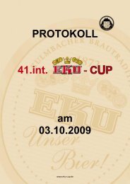 Protokoll EKU-cup 2009 - DSV