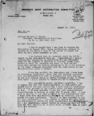 Letter from Alex. A. Landesco to Colonel Harbert H ... - JDC - Archives