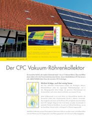 Der CPC Vakuum-Röhrenkollektor - Paradigma