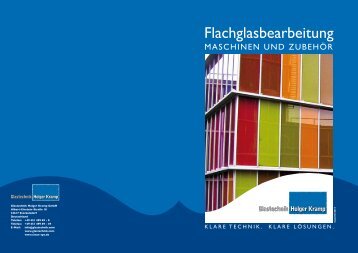 Flachglasbearbeitung - Glastechnik Holger Kramp