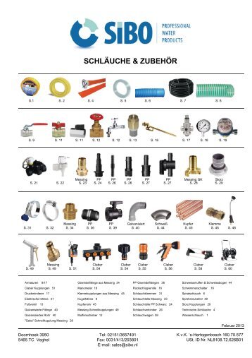 03 SCHLÄUCHE & ZUBEHÖR 2013.fm - SIBO