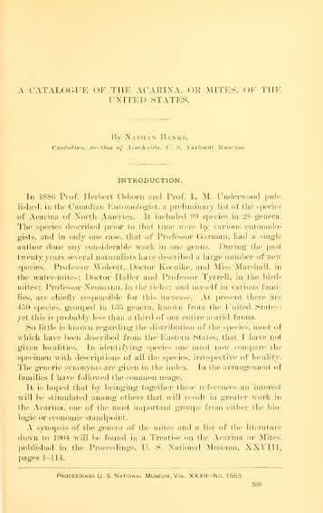 Proceedings of the United States National Museum