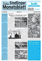 Sindlinger Monatsblatt November 2013 - Sindlingen