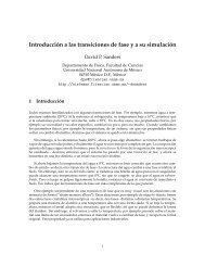 Introducci´on a las transiciones de fase y a su simulaci´on