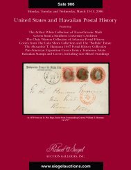 906-United States and Hawaiian Postal History - Robert A. Siegel ...