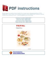 Istruzioni per l'uso TEFAL CREPES PARTY - ISTRUZIONI PDF