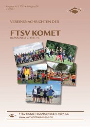 Vereinsnachrichten 3/2013 - Komet Blankenese