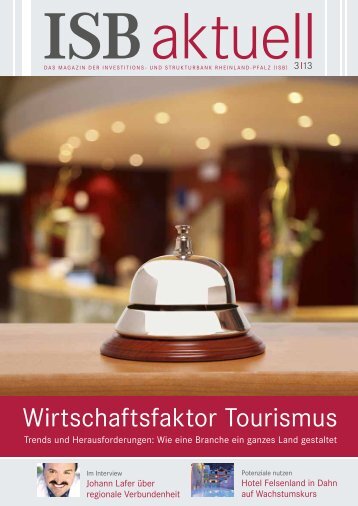 Wirtschaftsfaktor tourismus - und Strukturbank Rheinland-Pfalz (ISB)