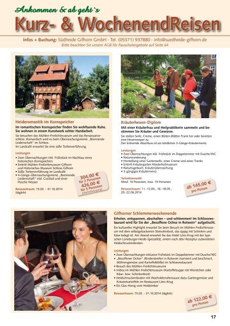 Urlaubsmagazin 2014 - Südheide Gifhorn