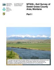 Soil Survey of Sweet Grass County Area, Montana - Soil Data Mart