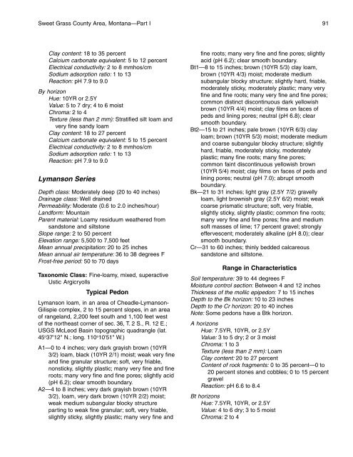 Soil Survey of Sweet Grass County Area, Montana - Soil Data Mart