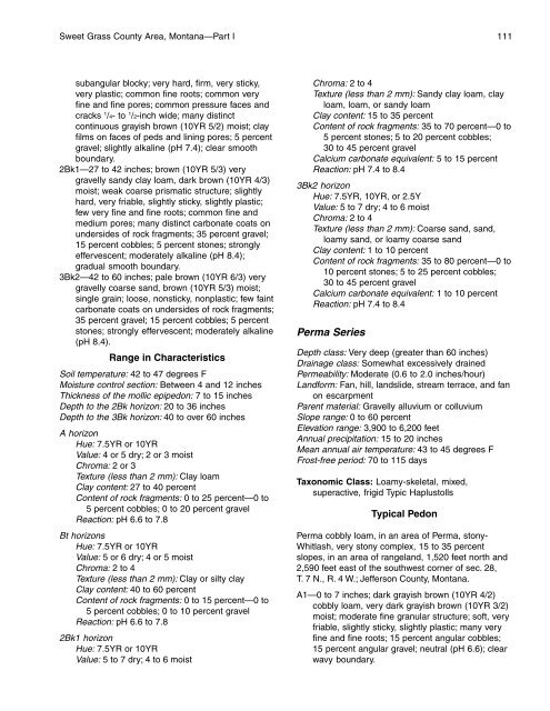 Soil Survey of Sweet Grass County Area, Montana - Soil Data Mart