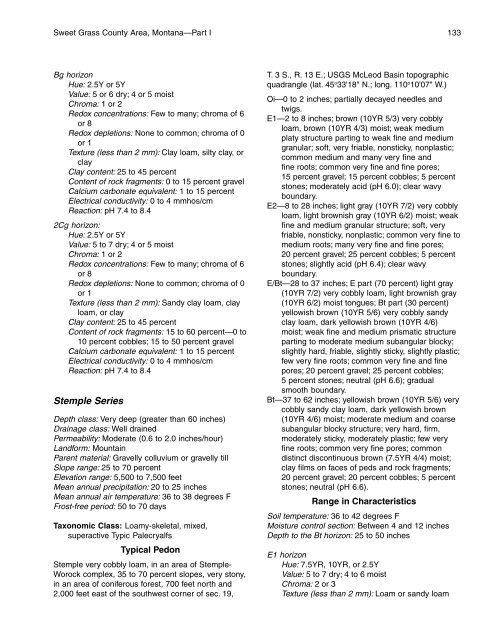 Soil Survey of Sweet Grass County Area, Montana - Soil Data Mart