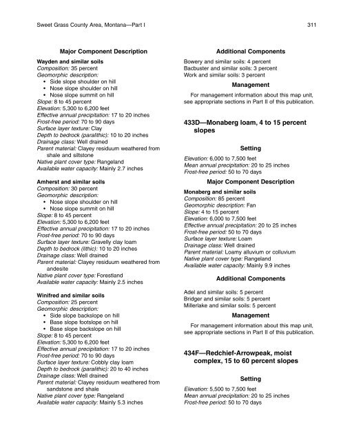 Soil Survey of Sweet Grass County Area, Montana - Soil Data Mart