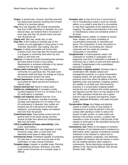 Soil Survey of Sweet Grass County Area, Montana - Soil Data Mart