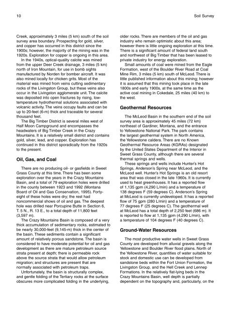 Soil Survey of Sweet Grass County Area, Montana - Soil Data Mart