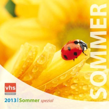 2013 Sommer spezial - VHS Wetterau