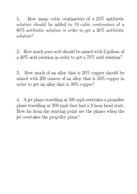 Class 6.3: More algebraic word problems - PCC