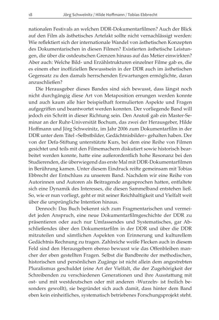 DDR Erinnern, Vergessen: Inhalt und Einleitung - Einsnull