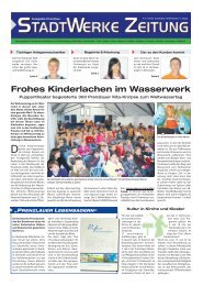 Frohes Kinderlachen im Wasserwerk - Stadtwerke Prenzlau GmbH