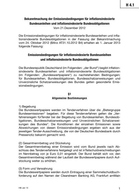 a. Anleihebedingungen - Finanzagentur GmbH