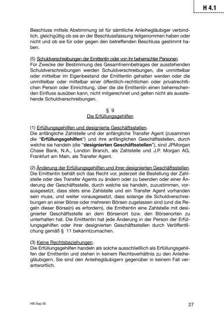 a. Anleihebedingungen - Finanzagentur GmbH