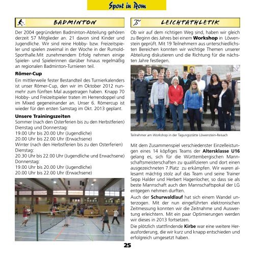 Vereinszeitung der Sportvereinigung Rommelshausen e.V. • April ...