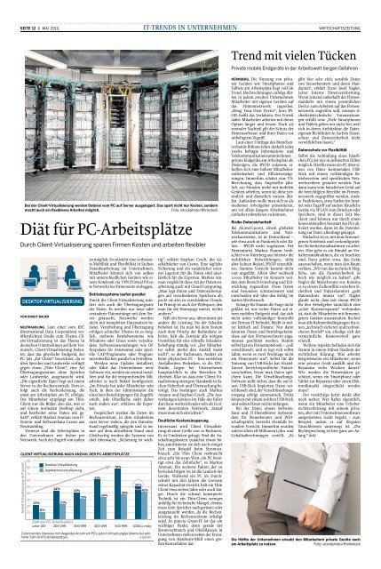 Ausgabe 05-2013 - Wirtschaftszeitung