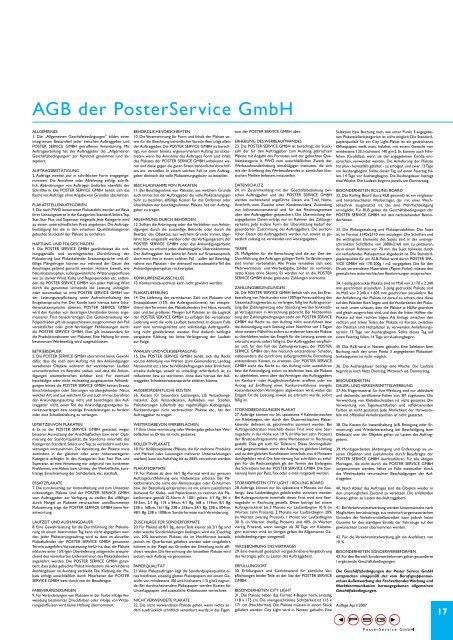 Preisliste 2013 - Stadtwerke Klagenfurt