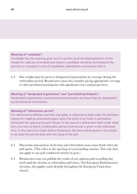 THE OFCOM BROADCASTING CODE - Stakeholders