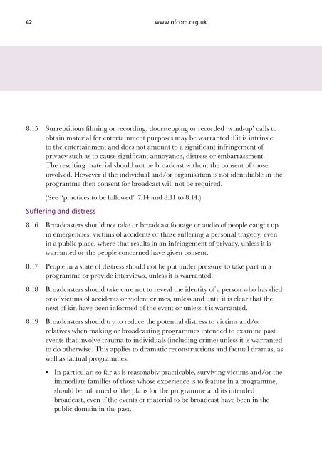 THE OFCOM BROADCASTING CODE - Stakeholders