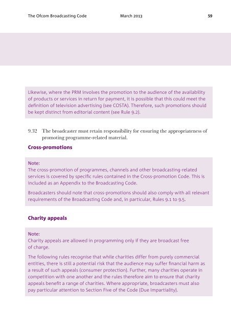 THE OFCOM BROADCASTING CODE - Stakeholders