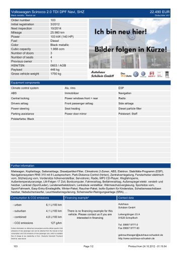 Volkswagen Scirocco 2.0 TDI DPF 2x R-Line Winterpaket 18 Zoll ...