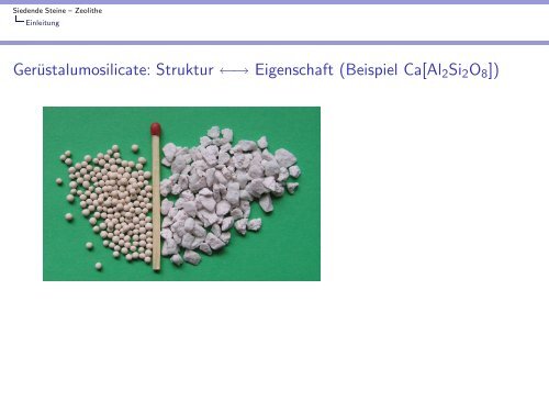 Zeolithe - Anorganische Chemie, AK Röhr, Freiburg