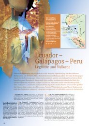 Ecuador – Galápagos – Peru - Studiosus Reisen München GmbH