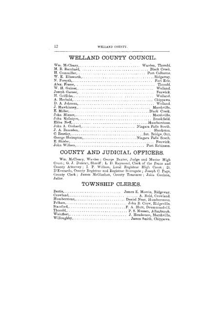 counties of lincoln & welland. - Toronto Public Library