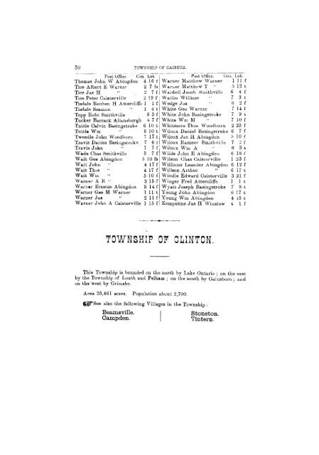 counties of lincoln & welland. - Toronto Public Library