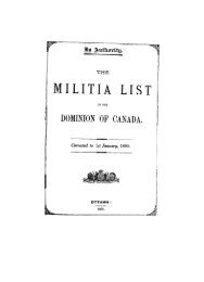 MILITIA LIST - Toronto Public Library