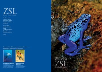 ZSL - The Year in Review 2012 - Zoological Society of London