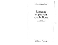 La production et la reproduction de la langue légitime