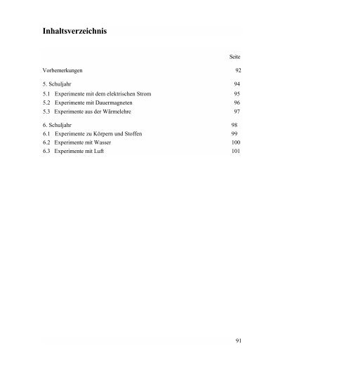 Biologie / Chemie / Physik - Lehrpläne