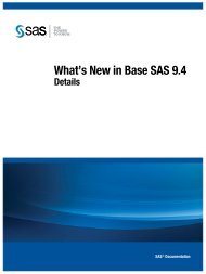 What's New in Base SAS: Details