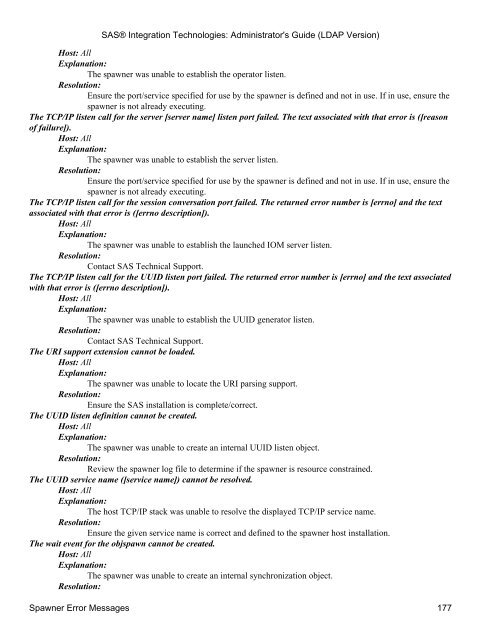 SAS® Integration Technologies: Administrator's Guide (LDAP Version)