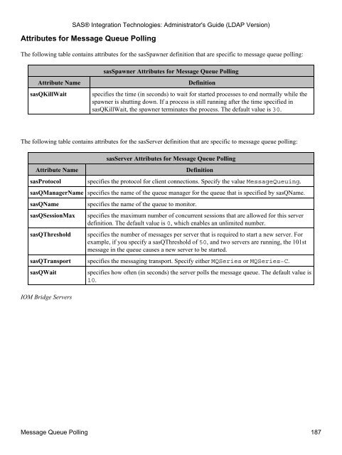 SAS® Integration Technologies: Administrator's Guide (LDAP Version)