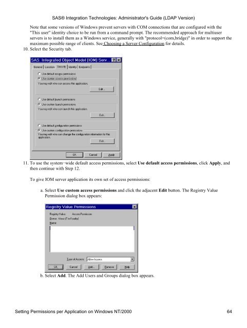 SAS® Integration Technologies: Administrator's Guide (LDAP Version)